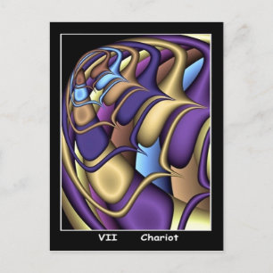 Chariot Tarot Card Postkarte