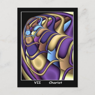 Chariot Tarot Card Postkarte