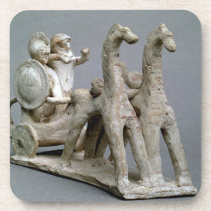 Chariot und Pferde, vom Grab von Prinzessin Nefe Untersetzer