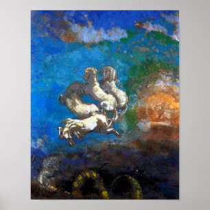 Chariot von Apollo, Redon Poster