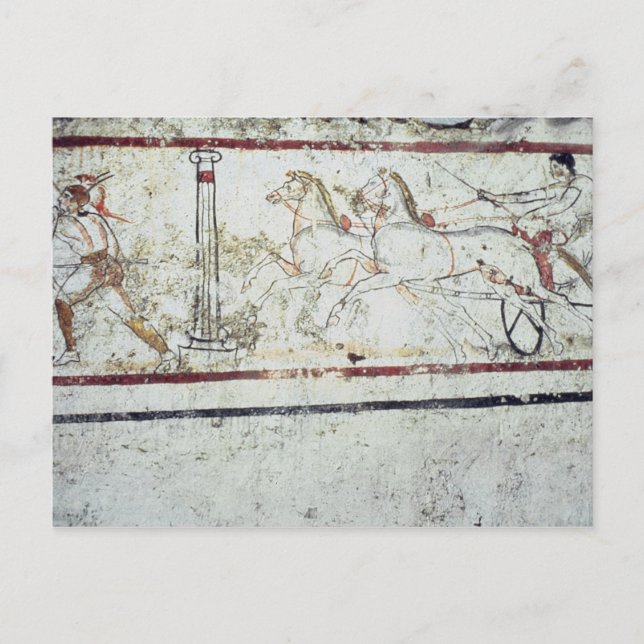 Charioteer und Gladiator aus dem Grab der Postkarte (Vorderseite)