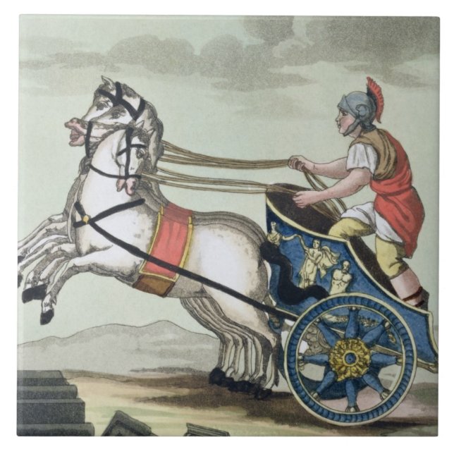 Charioteer, von "L'Antica Rom", 1825 (Farbe Fliese (Vorderseite)