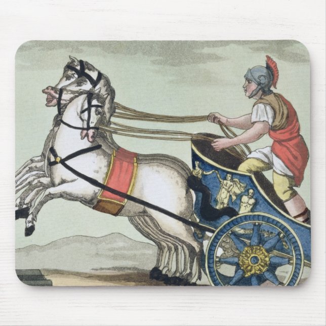 Charioteer, von "L'Antica Rom", 1825 (Farbe Mousepad (Vorne)