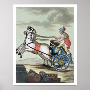 Charioteer, von "L'Antica Rom", 1825 (Farbe Poster