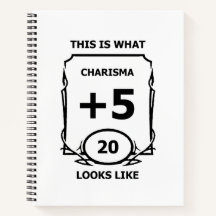 Charisma-Notebook für Dungeons