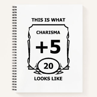 Charisma-Notebook für Dungeons Notizbuch
