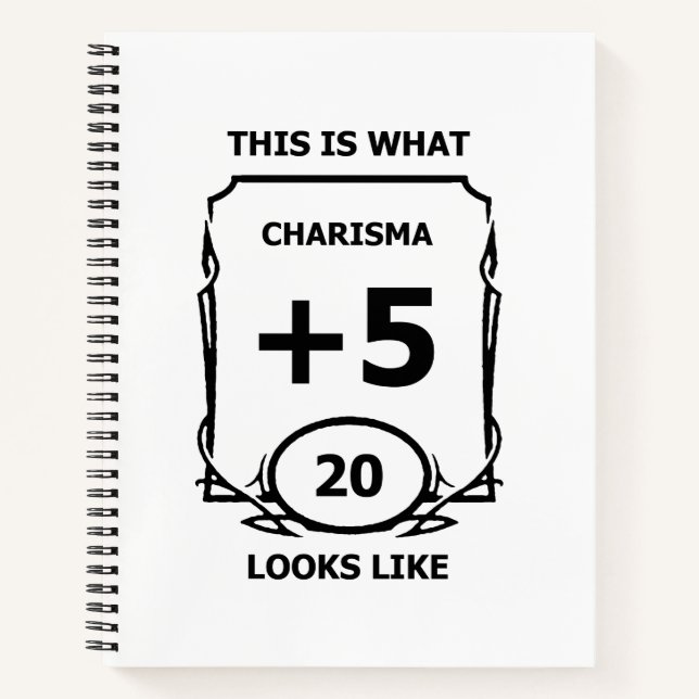 Charisma-Notebook für Dungeons Notizbuch (Vorderseite)