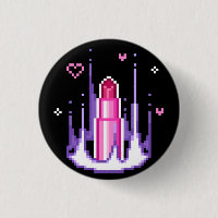 Charisma Stat Gamer Pink Pixel Art Lipstick