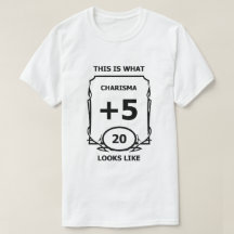 Charisma-T-Shirt für Dungeons und Drachen