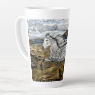 Charismatischer Gangpferd-Isländer Milchtasse