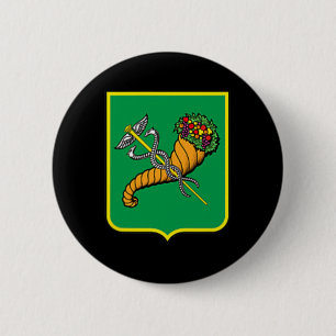 Charkiw Stadtflagge Ukraine Ukrainischer Stolz Button