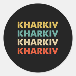Charkiw Ukraine Runder Aufkleber