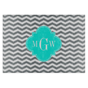 Charkohle Tn Zickzack Brataqua Quatrefolie 3 Monog Schneidebrett