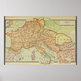 Charlemagne-Karte (1886) Poster