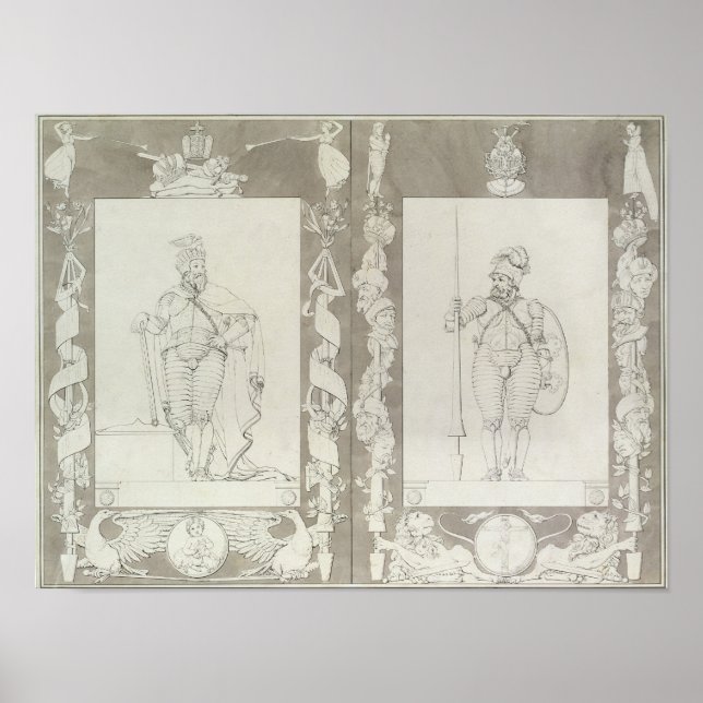 Charlemagne und Heymon, 1804-5 Poster (Vorne)