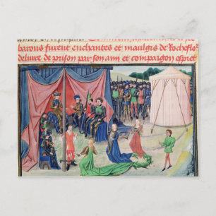 Charlemagne und seine Baronen werden verzaubert Postkarte