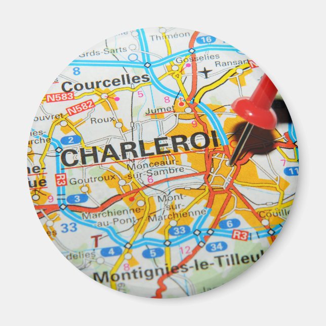 Charleroi, Belgien Magnet (Vorne)