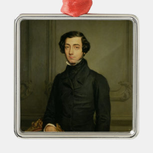 Charles-Alexis-Henri Clerel de Tocqueville 1850 Silbernes Ornament