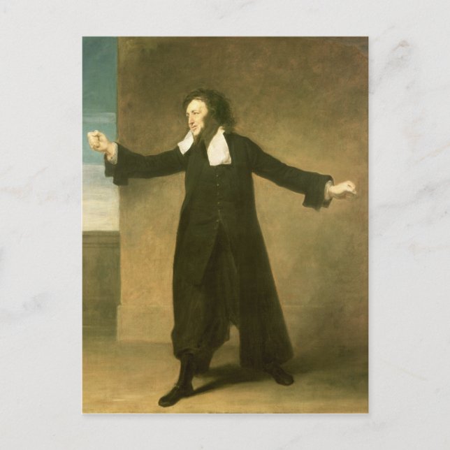 Charles als Shylock in 'Der Händler von Venedig' Postkarte (Vorderseite)
