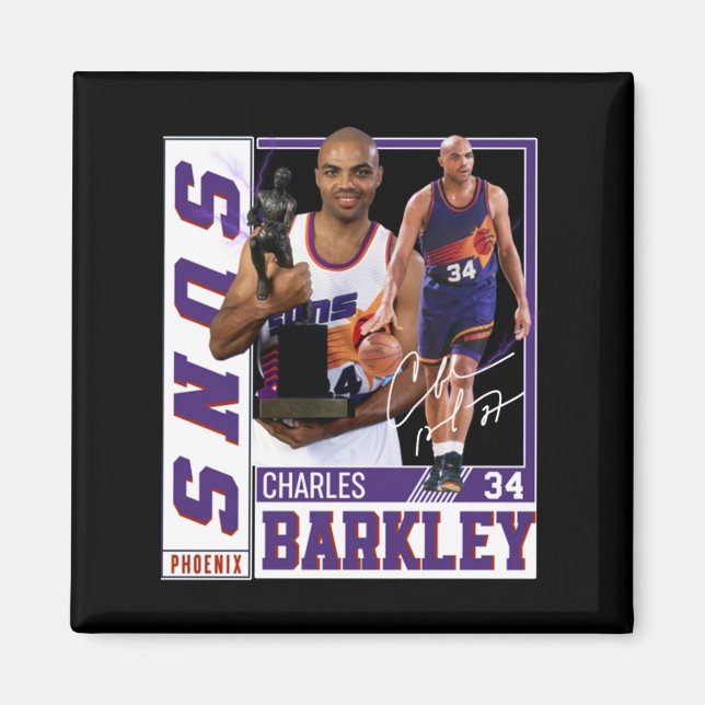 Charles Barkley The Chuck Basketball Legend Signat Magnet (Vorne)