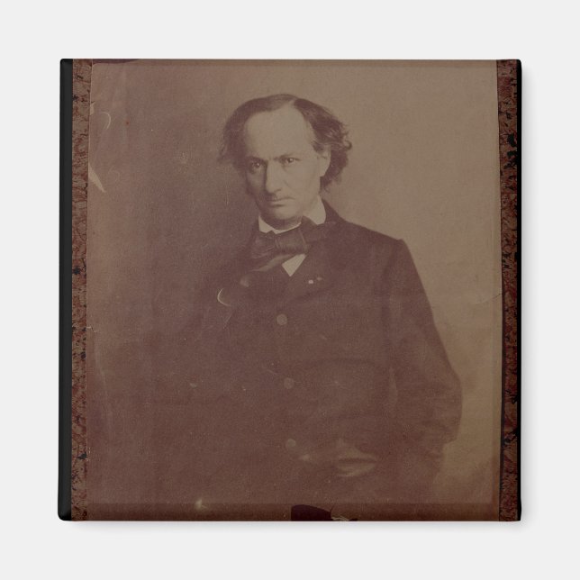Charles Baudelaire (1820-1867), französischer Dich Magnet (Vorne)