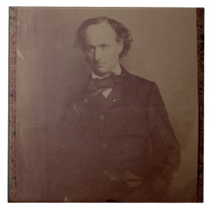 Charles Baudelaire (1820-1867), französischer Fliese