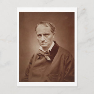 Charles Baudelaire (1821-67), französischer Dichte Postkarte