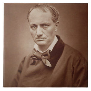 Charles Baudelaire (1821-67), französischer Fliese