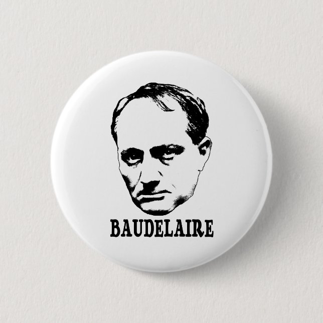 Charles Baudelaire Button (Vorderseite)