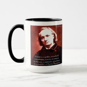 Charles Baudelaire "Ein Buch ist" Weisheitszitat G Tasse