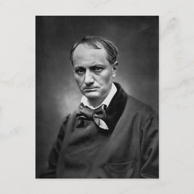 Charles Baudelaire - Vintages Foto 1878 Postkarte (Vorderseite)