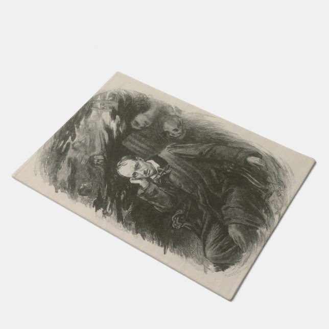 Charles Baudelaire (von Georges Rochegrosse) Fußmatte (Schrägansicht)