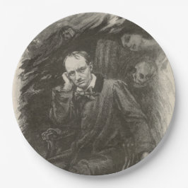 Charles Baudelaire (von Georges Rochegrosse) Pappteller