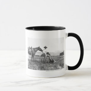 Charles Belden mit Pferd und Totenkopf. Tasse