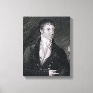 Charles Brockden Brown (1771-1810) graviert von Leinwanddruck