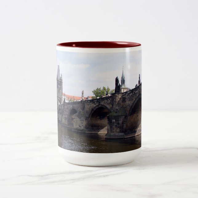 Charles-Brücke, Prag-Tasse Zweifarbige Tasse (Mittel)