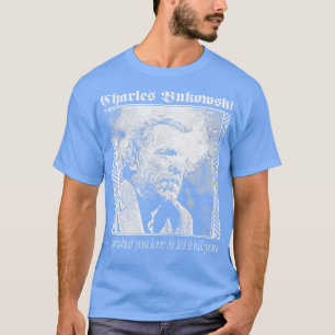 Charles Bukowski ästhetisches Punkstyle Design T-Shirt