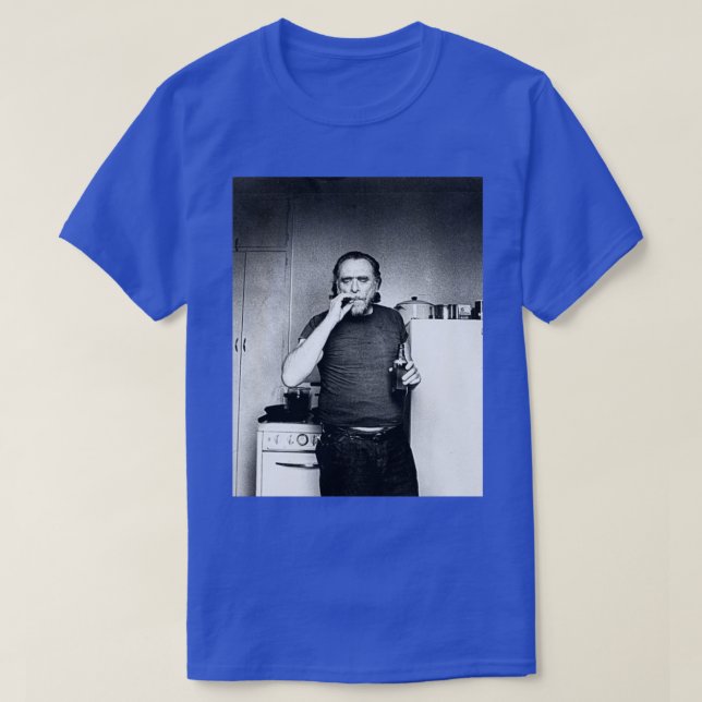 Charles Bukowski Poet und Novelist Fan Design1 T-Shirt (Design vorne)