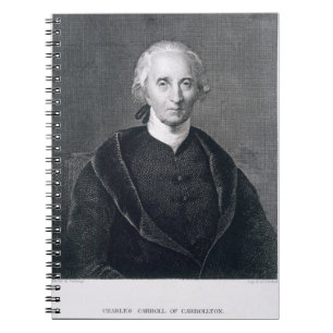 Charles Carroll von Carrollton, graviert durch Notizblock