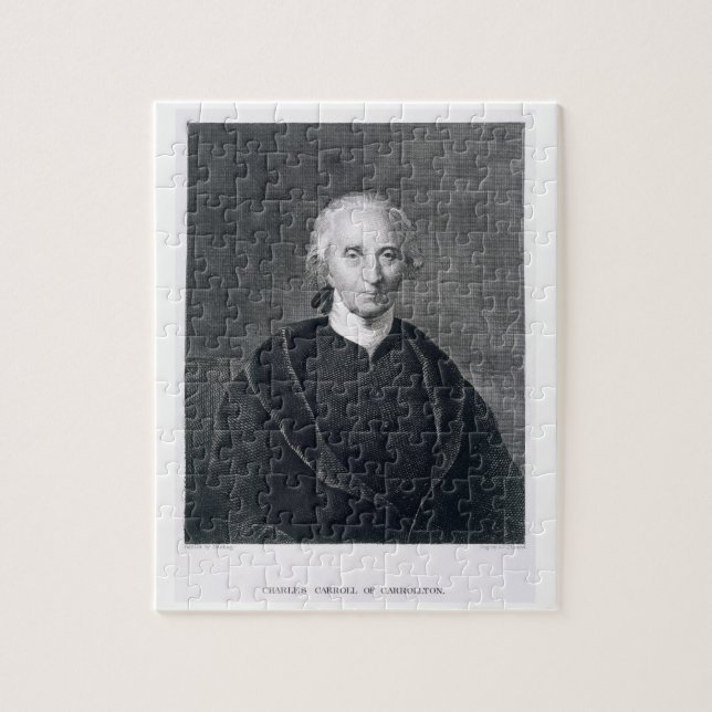 Charles Carroll von Carrollton, graviert durch Puzzle (Vertikal)