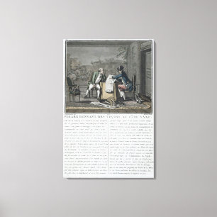 Charles, Chevalier de Folard (1699-1751) weist an Leinwanddruck