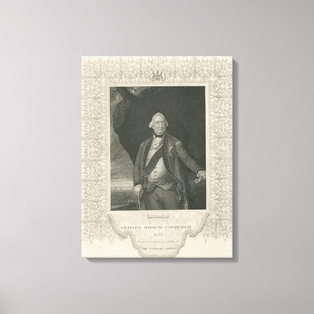 Charles Cornwallis Leinwanddruck (Vorderseite)