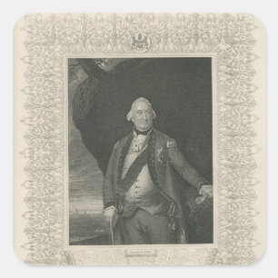 Charles Cornwallis Quadratischer Aufkleber