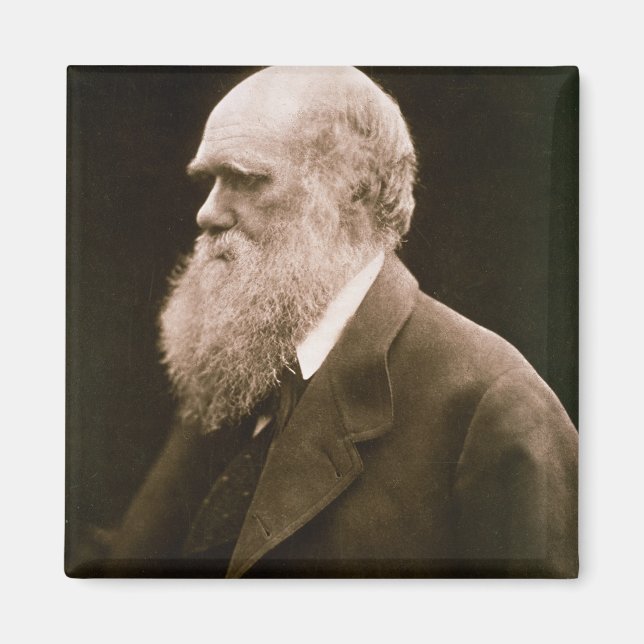 Charles Darwin (1809-82) (Foto) Magnet (Vorne)