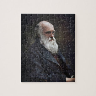 Charles Darwin 1878 Colorized Puzzle
