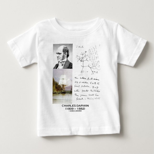 Charles Darwin (Beagle Phylogenetics Darwin HMS) Baby T-shirt (Vorderseite)