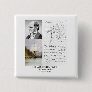 Charles Darwin (Beagle Phylogenetics Darwin HMS) Button