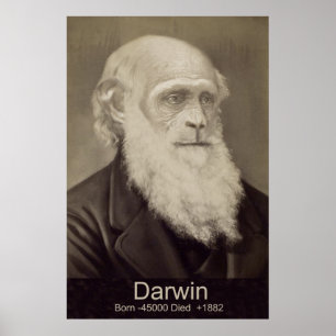 Charles Darwin Die Abstammung des Man Darwin Portr Poster
