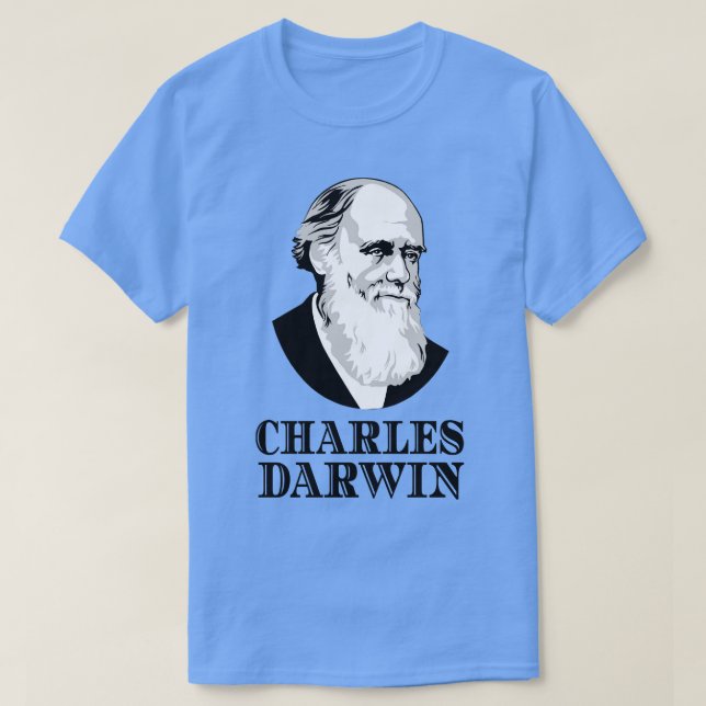 Charles Darwin Evolution Botanist Zoologe T-Shirt (Design vorne)