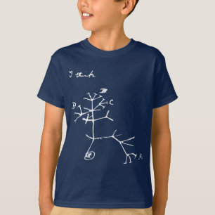 Charles Darwin - I Think (weiß) T-Shirt
